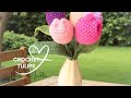 Crochet a simple Tulip and leaf - beginner-friendly instructions.Hindi/Urdu