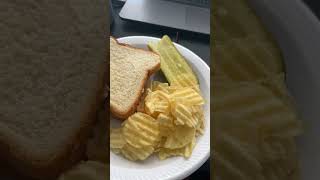 Lets eat salami, pickle, and chips ￼
