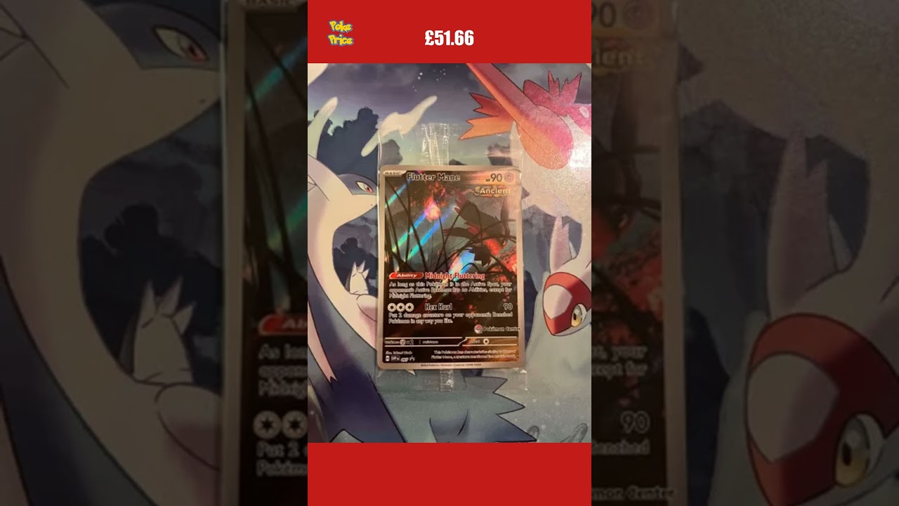 Flutter Mane SVP097 Pokemon Center Stamped Promo Pokemon Card