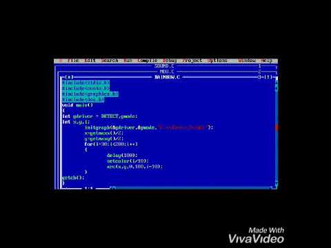 Rainbow colors showing using C language