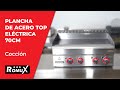 Vídeo: Plancha Industrial de Acero Eléctrica 70 cm Top Sobremesa Romux