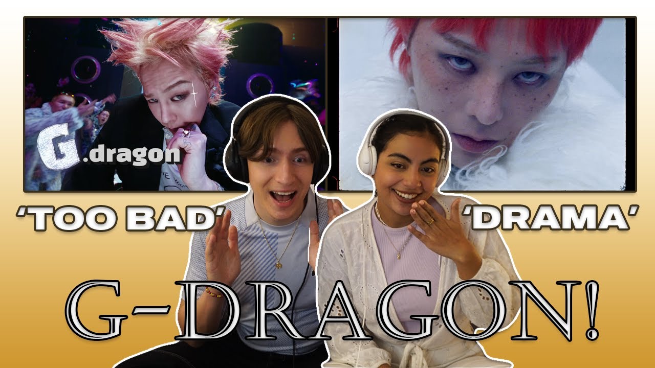 G-DRAGON - 'TOO BAD' & 'DRAMA' ReactionㅣMusic Producer Couple ReactㅣVulnerable and Trendsetting