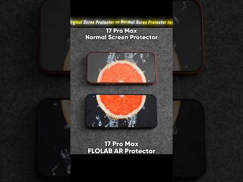 iPhone 17 Pro Max Screen Protector Test 😱 Original vs Normal – Shocking Results #shorts #viral