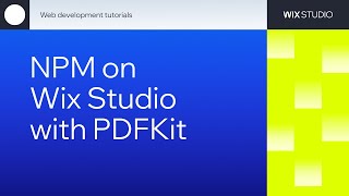 How to install and use NPM package PDFKit on Wix Studio