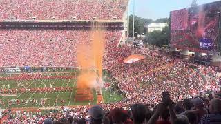 Clemson running down the hill vs. North Carolina (2026)