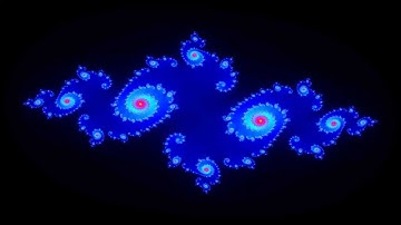 Julia set fractal animation II (better color map and higher resolution)
