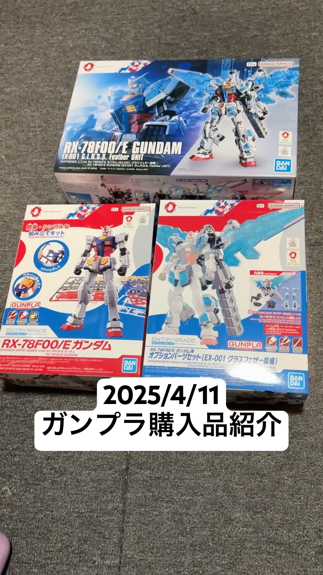 2025/4/11 ガンプラ購入品紹介！1/144 RX-78F00/E GUNDAM