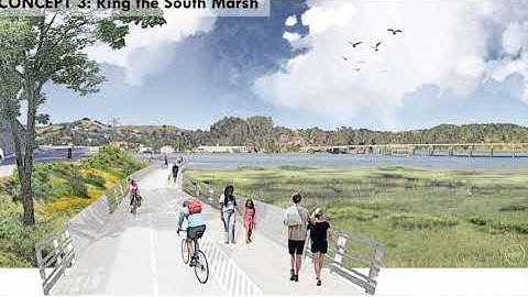 Evolving Shorelines Project at Bothin Marsh - Concept 3: Ring the South Marsh