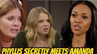 Summer arranges secret date between Phyllis and Amanda to seek help Young And The Restless Spoilers