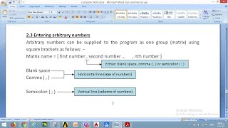 Data Input Methods in Matlab