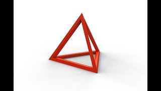 How to design wire frame pyramid in SolidWorks