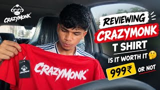 I Bought a ₹999 CrazyMonk T-Shirt… Worth It? 🤔