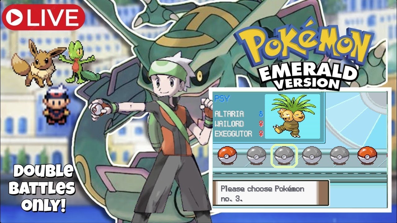 Live: Pokemon Emerald Double Battles Version: Battle Factory Run