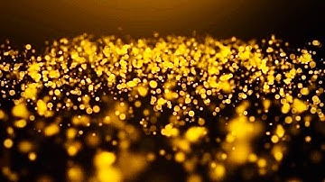 Golden Particles bokeh light leaks Animation Background Video , No Copyright