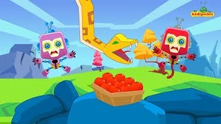 Five Little Monkeys - Robot Transformers Twist Nursery Rhymes For Children I Kindergarten Baby Songs