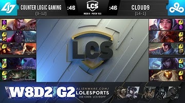 CLG vs Cloud 9 | Week 8 Day 2 S10 LCS Spring 2020 | CLG vs C9 W8D2