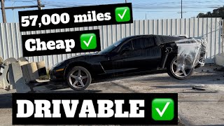 I Bought A Wrecked C6 Corvette, Then Drove it 700 Miles!