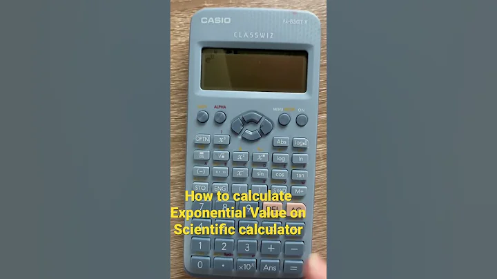 How to calculate Exponential using Scientific calculator #exponential