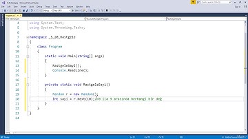 #8 C# Rastgele Sayı Üretme | Random Class Kullanımı ve Uygulamalar