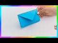 Cómo hacer SOBRES de papel sin pegamento★ Origami★Sobres para cartas | PapelyManualidades