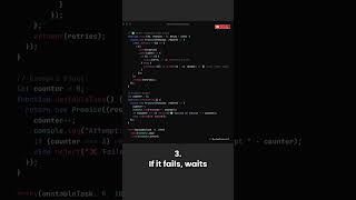 JavaScript Retry Function with Delay ⏳ | JS Tips in 60s | Quick Tip | #shorts #javascript