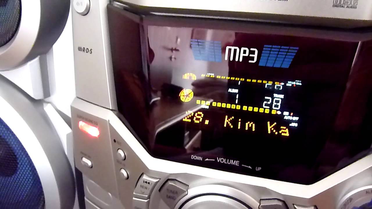 Panasonic SC-AK410 MP3 search demo - YouTube