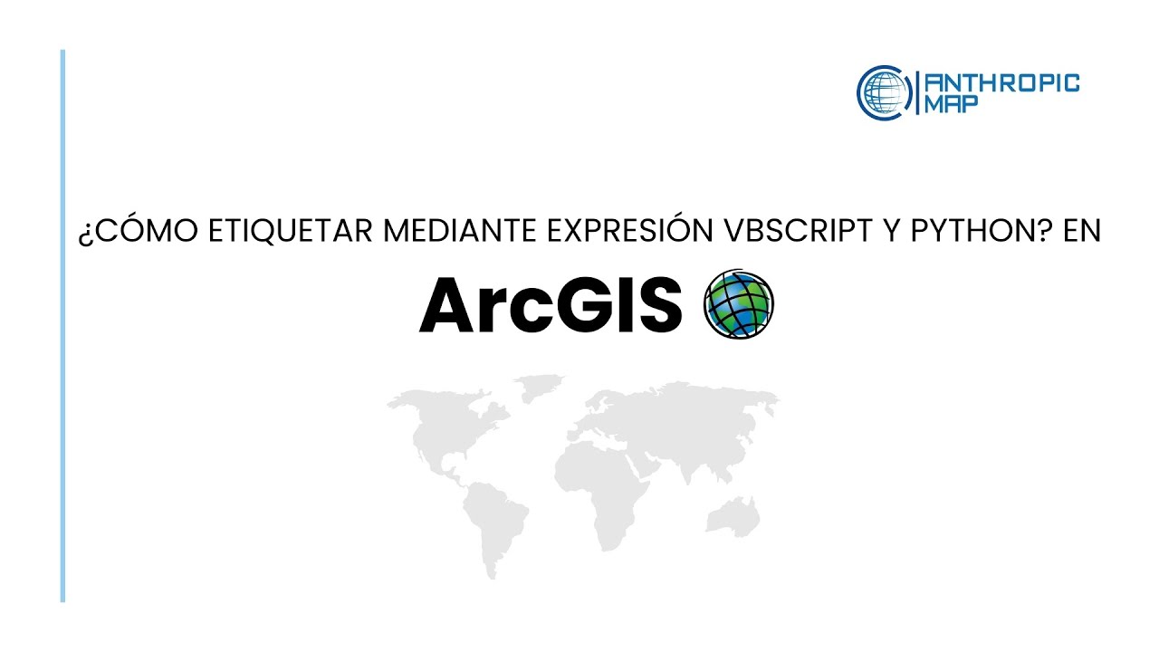 Vbscript Python ¿Cómo etiquetar mediante expresión VBScript y Python en ArcGIS? - YouTube