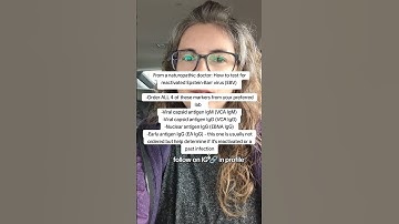 Testing for reactivated EBV #ebv #chronicillness #chronicfatigue #chronicfatiguesyndrome