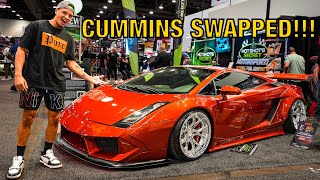 World’s First Cummins Swapped Lamborghini! *1500 HORSEPOWER*