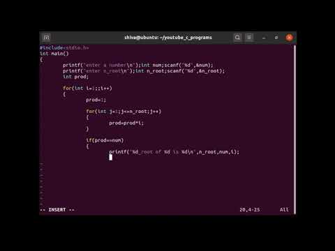 C program to find the n_th root of a number