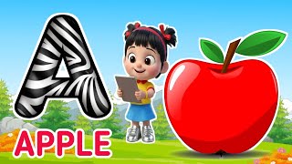 Phonics Song 2 with TWO Words in 3D - A For Airplane - ABC Alphabet Songs with Sounds for Children