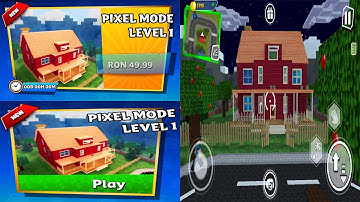 Dark Riddle - PIXEL MODE LEVEL 1 - NEW GAME MODE - MINECRAFT MODE - Android & iOS Game