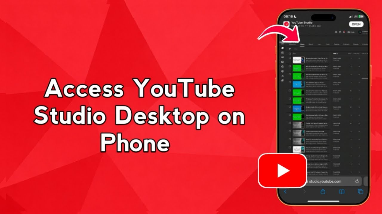 Access YouTube Studio Desktop on Phone (Step-by-Step) - YouTube