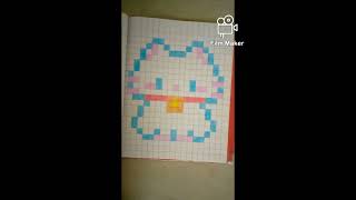 Cat 🐈 Cute Pixel Art ✍🏻✨ #pixel #pixelart #drawingcolor #drawing #colors #pixelcat #art  #cat