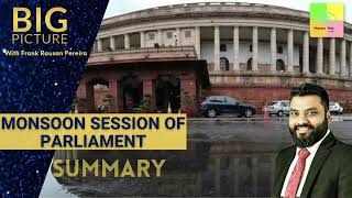 Big Picture Analysis: Monsoon session of Parliament  | Summary within 3 minutes