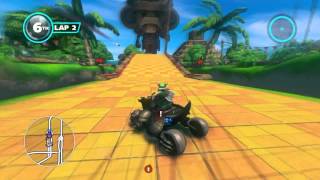 Sonic & All-Stars Racing Transformed (360) - Online Match #97: Temple Trouble (Race)