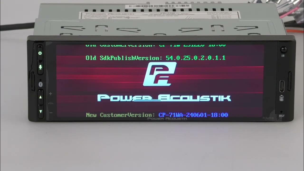Power Acoustik CP-71W - Wireless Android Auto Update - YouTube