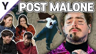 Korean Guys\&Girls React To ‘Post Malone’ for the first time.
