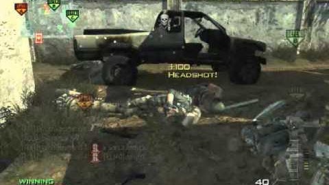 MW3 Quad feed with mp7 3 double kills g18 akimbo and a 3 piece with g18