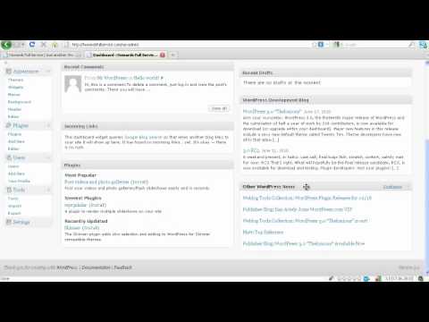 Accessing Your WP Administration Area - WordPress 101 - Lesson 2
