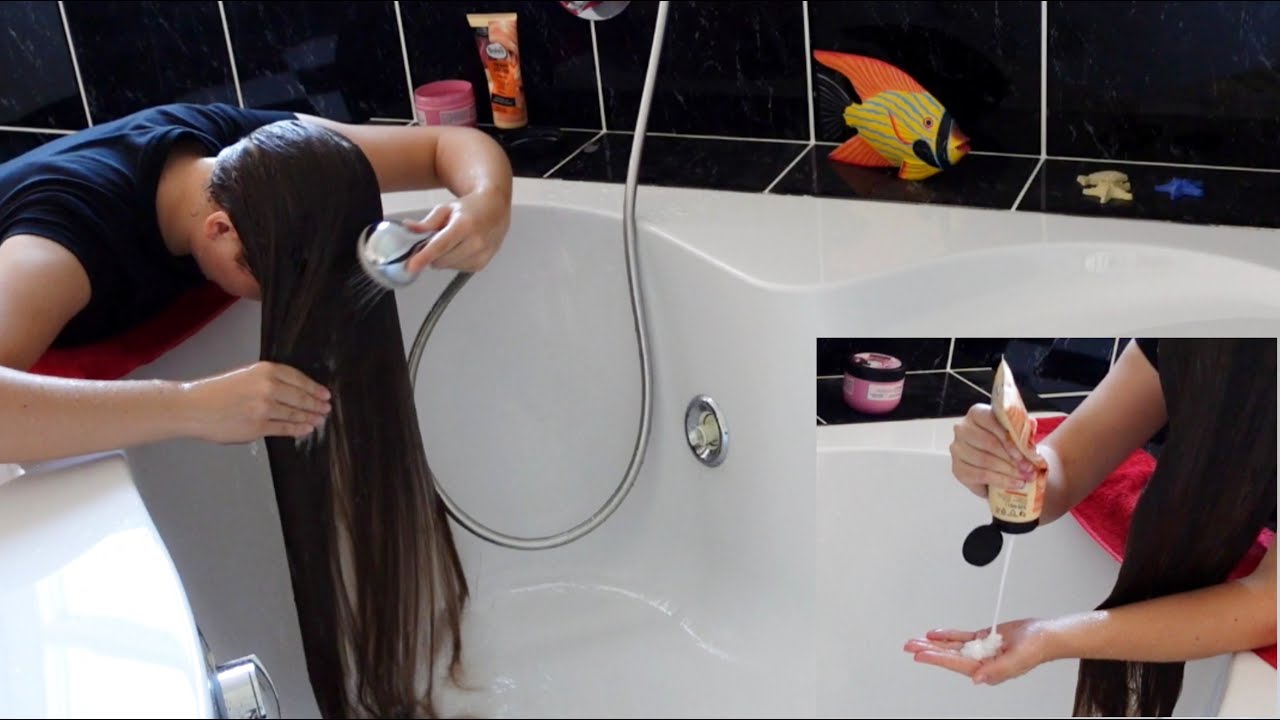 Hair Wash ASMR 💧(Washing Long Hair Over Face)