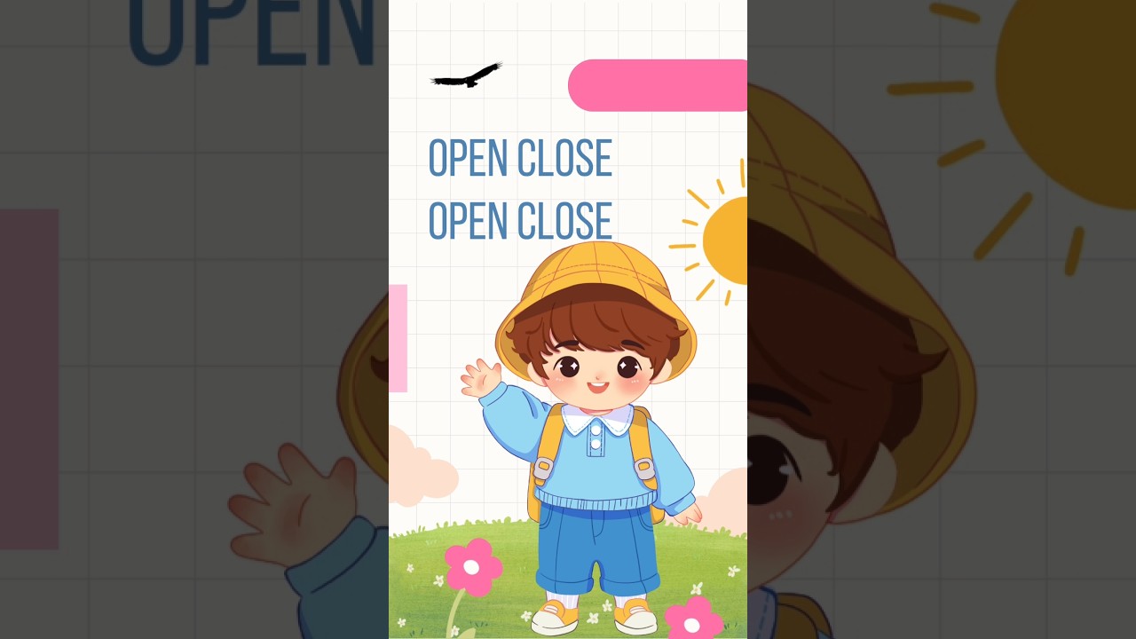 Lagu anak paud dan TK open close cocok untuk belajar bahasa Inggris anggota tubuh 