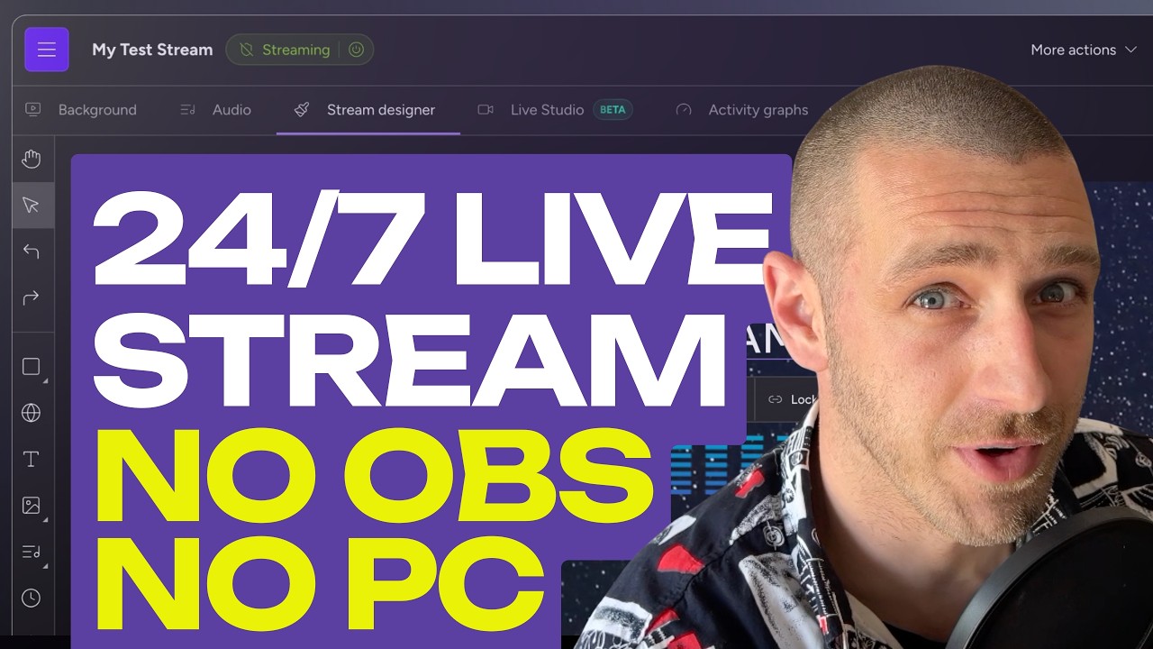 YouTube video thumbnail for How to Live Stream 24/7 on YouTube (No OBS, No PC Needed!)