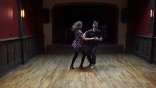4/27/16 - Lindy Hop 1B (swingout from open, minne dip, swingout w/ inside turn)