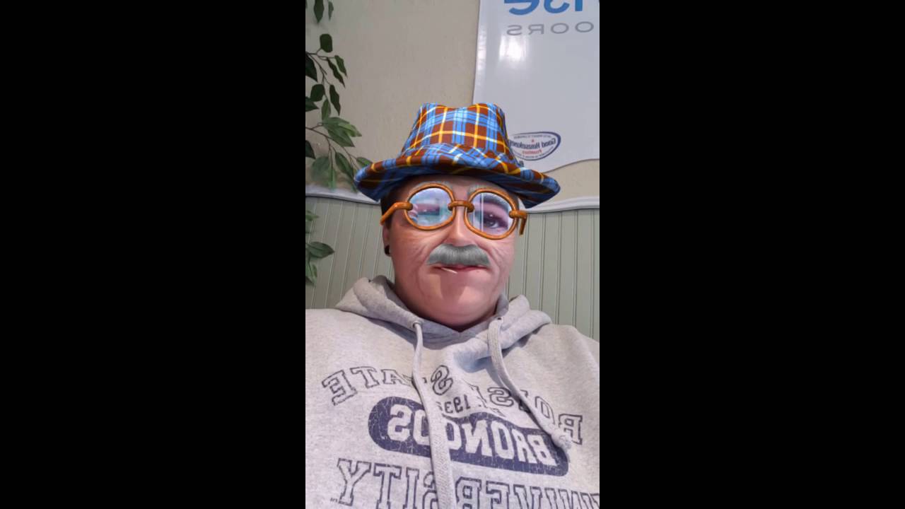 Snapchat filter grandpa [a day in the life] - YouTube