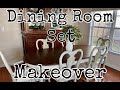 DINING TABLE SET MAKEOVER| TABLE REMODEL