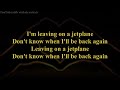 Sonia Spence - Jet Plane (lyrics)