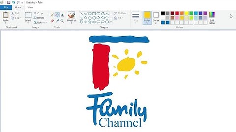How to draw the Family Channel logo using MS Paint | How to draw on your computer