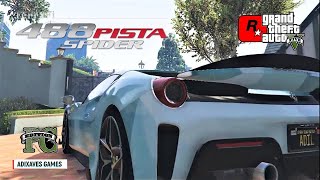 Ferrari Pista 488 Spider 2019 | GTA V Real Life Mods | Addon Vehicle | Gameplay | GTA V Pakistan