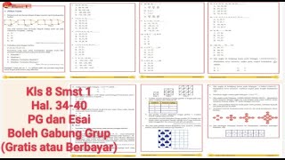 Kelas 8 Semester 1, Uji Kompetensi 1, Hal. 34-40, soal PG dan Esai Kelas 8 Semester 1, Uji Kompetensi 1, Hal. 34-40, soal PG dan Esai